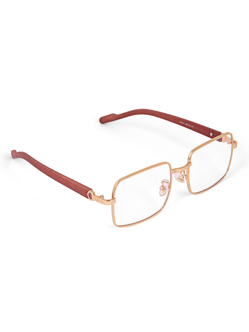 Transparent wayfarer metal optical