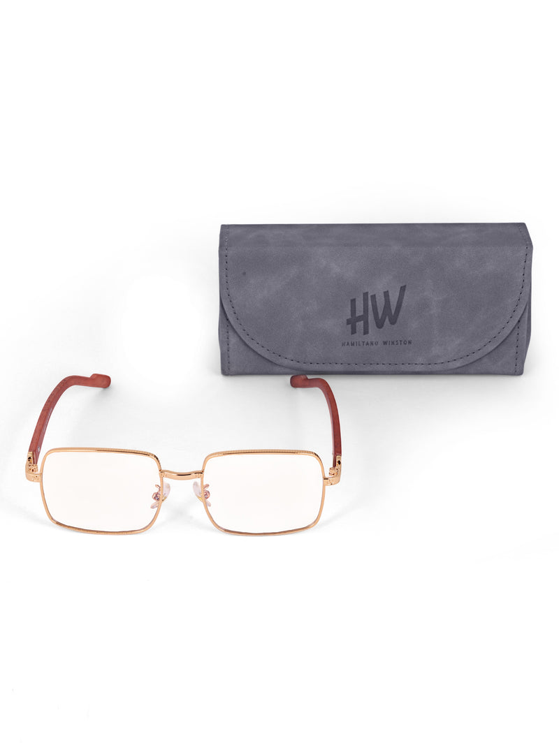 Transparent wayfarer metal optical
