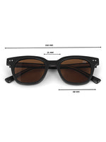 Black brown mens pento sunglasses