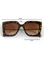 Leopard oversize womens sunglasses