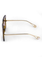 Leopard oversize womens sunglasses