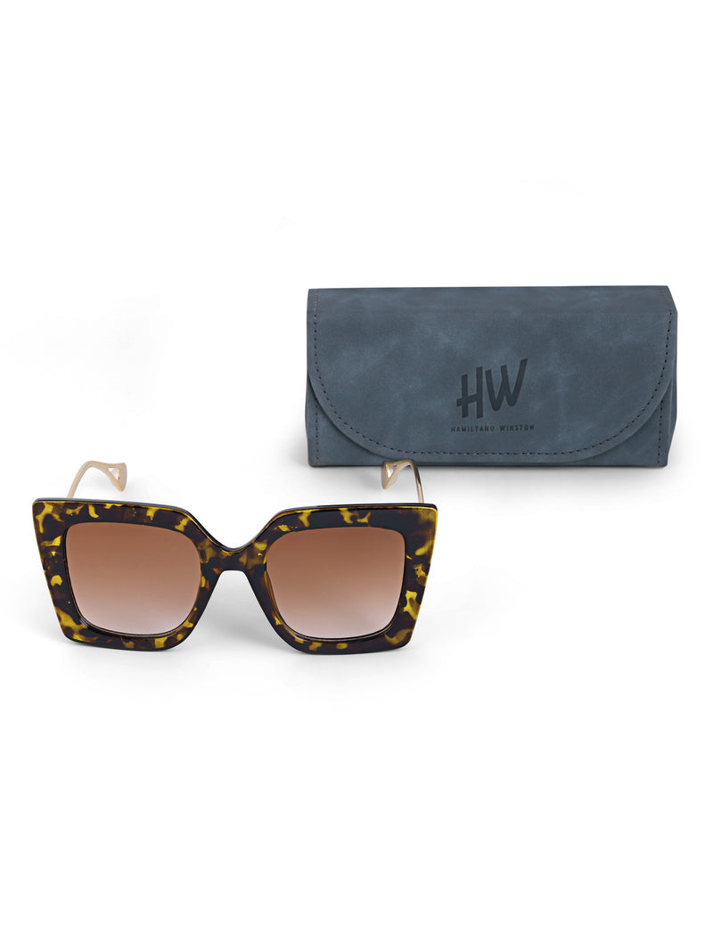 Leopard oversize womens sunglasses