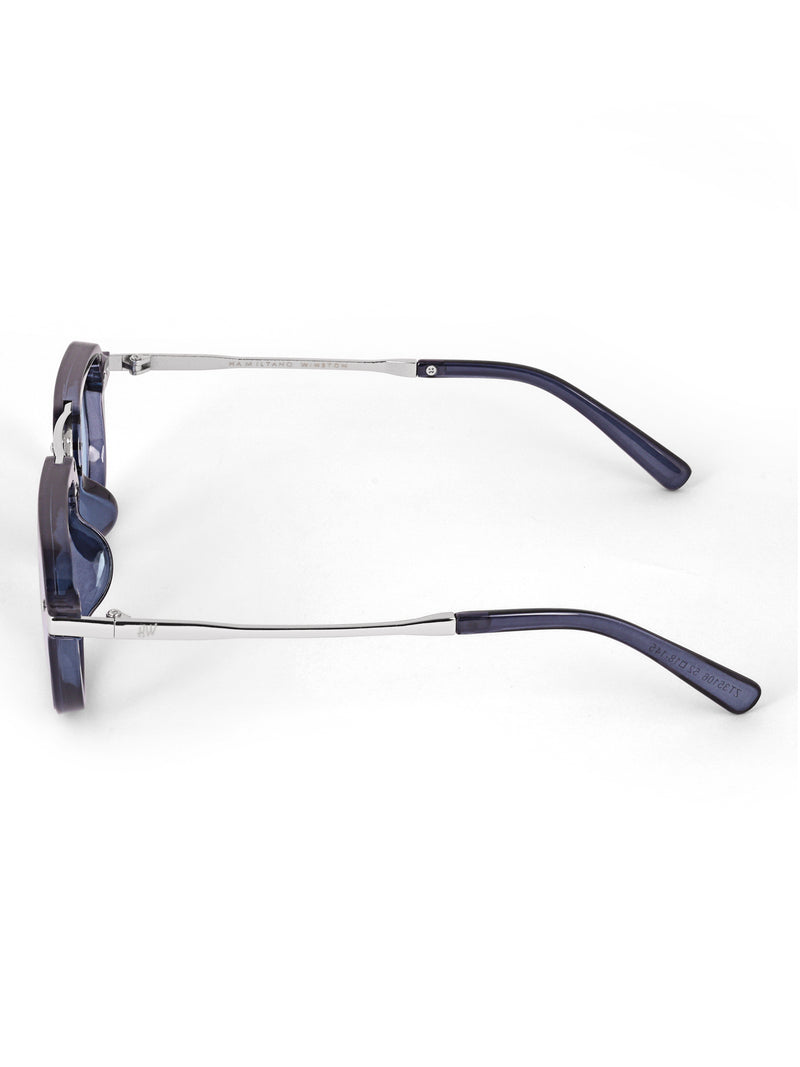 Blue metal wayfarer mens sunglasses