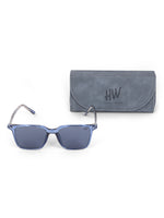 Blue wayfarer mens sunglasses