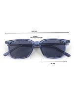 Blue wayfarer mens sunglasses