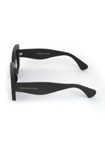 Oversize black square sunglasses