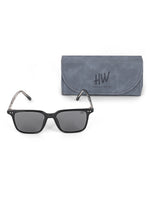 Black wayfarer mens sunglasses