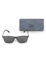 Black wayfarer mens sunglasses