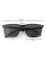 Black wayfarer mens sunglasses