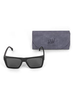 Black wayfarer mens sunglasses