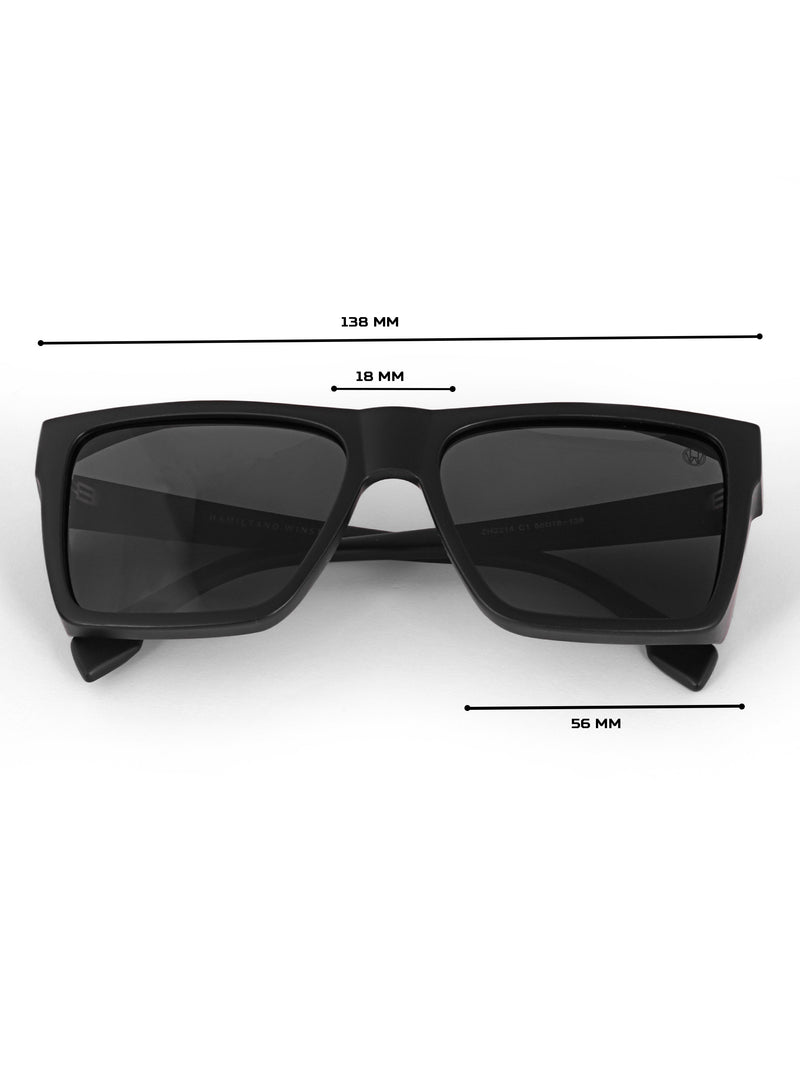 Black wayfarer mens sunglasses