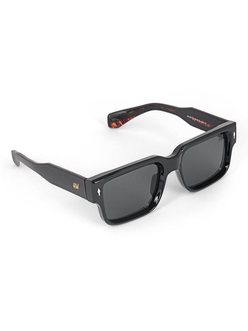 Black wayfarer mens sunglasses