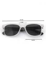 Black transparent mens sunglasses