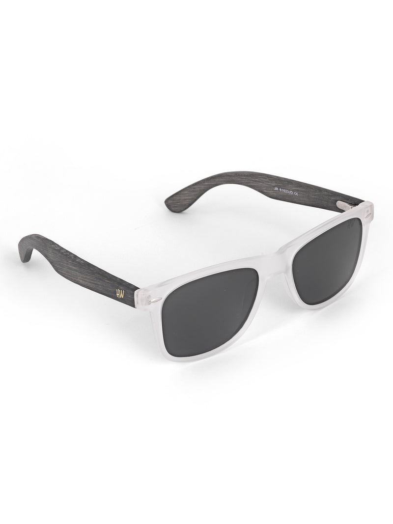 Black transparent mens sunglasses
