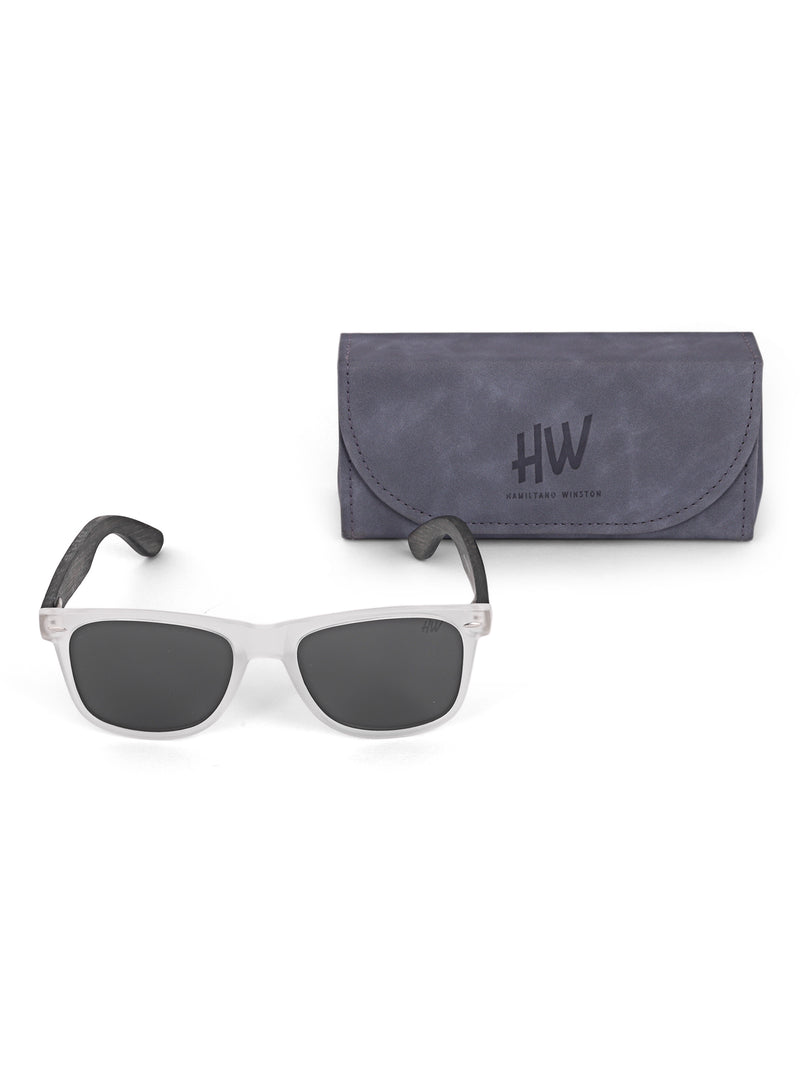Black transparent mens sunglasses