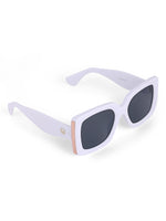 White womens square sunglasses