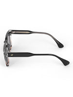 Black leopard wayfarer mens sunglasses