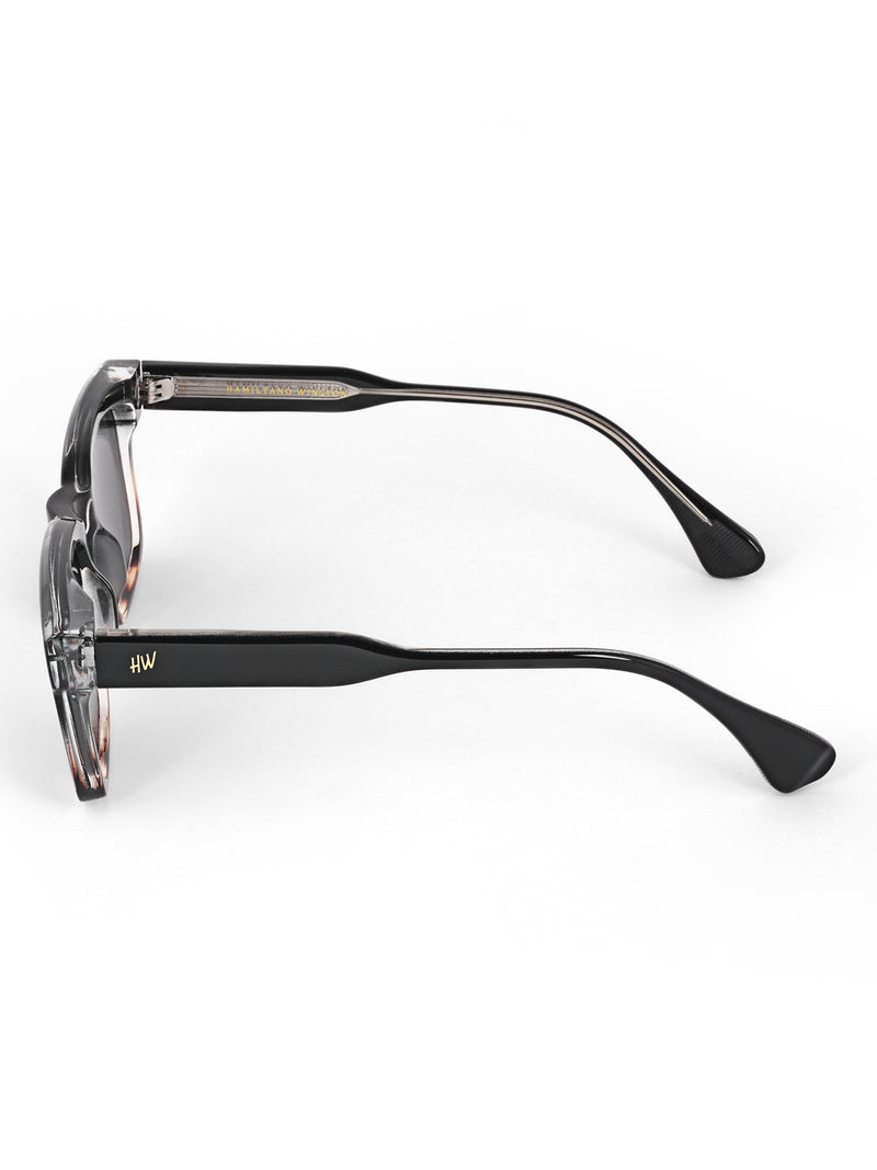 Black leopard wayfarer mens sunglasses
