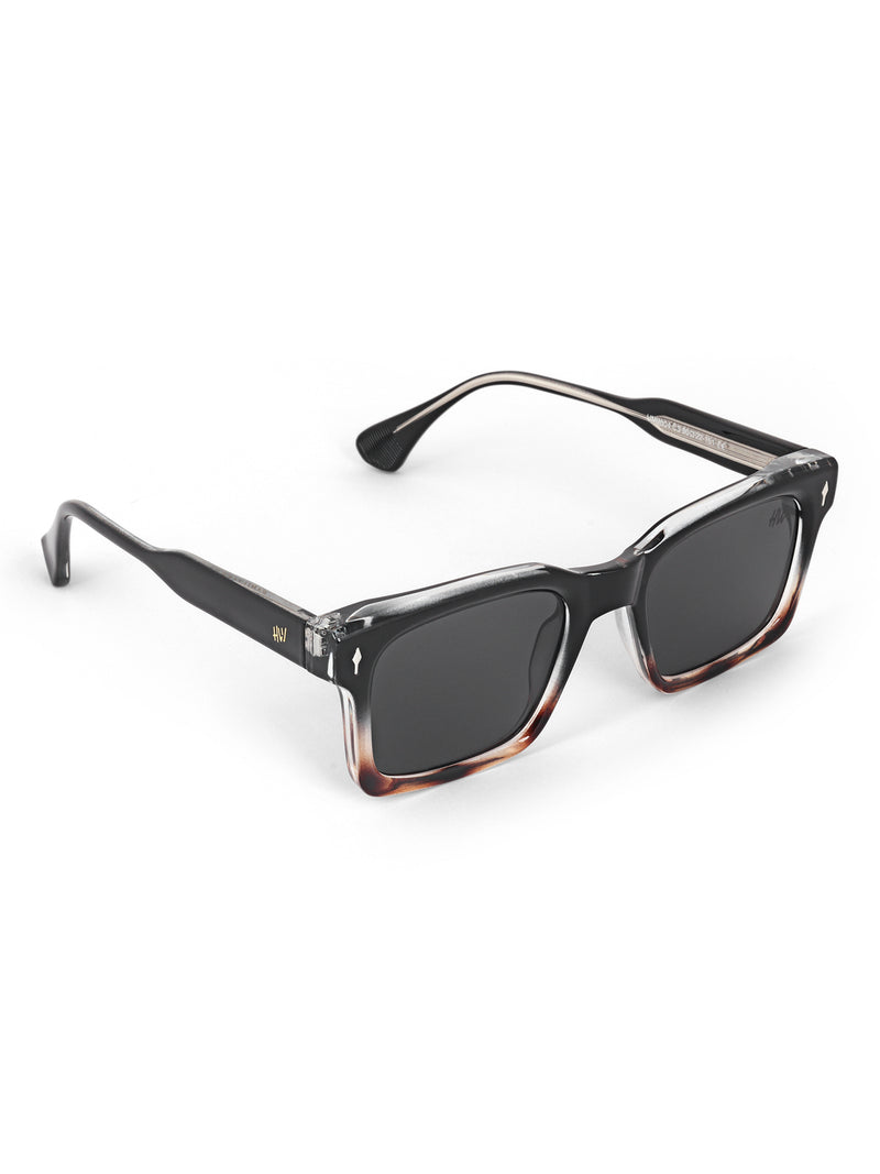 Black leopard wayfarer mens sunglasses