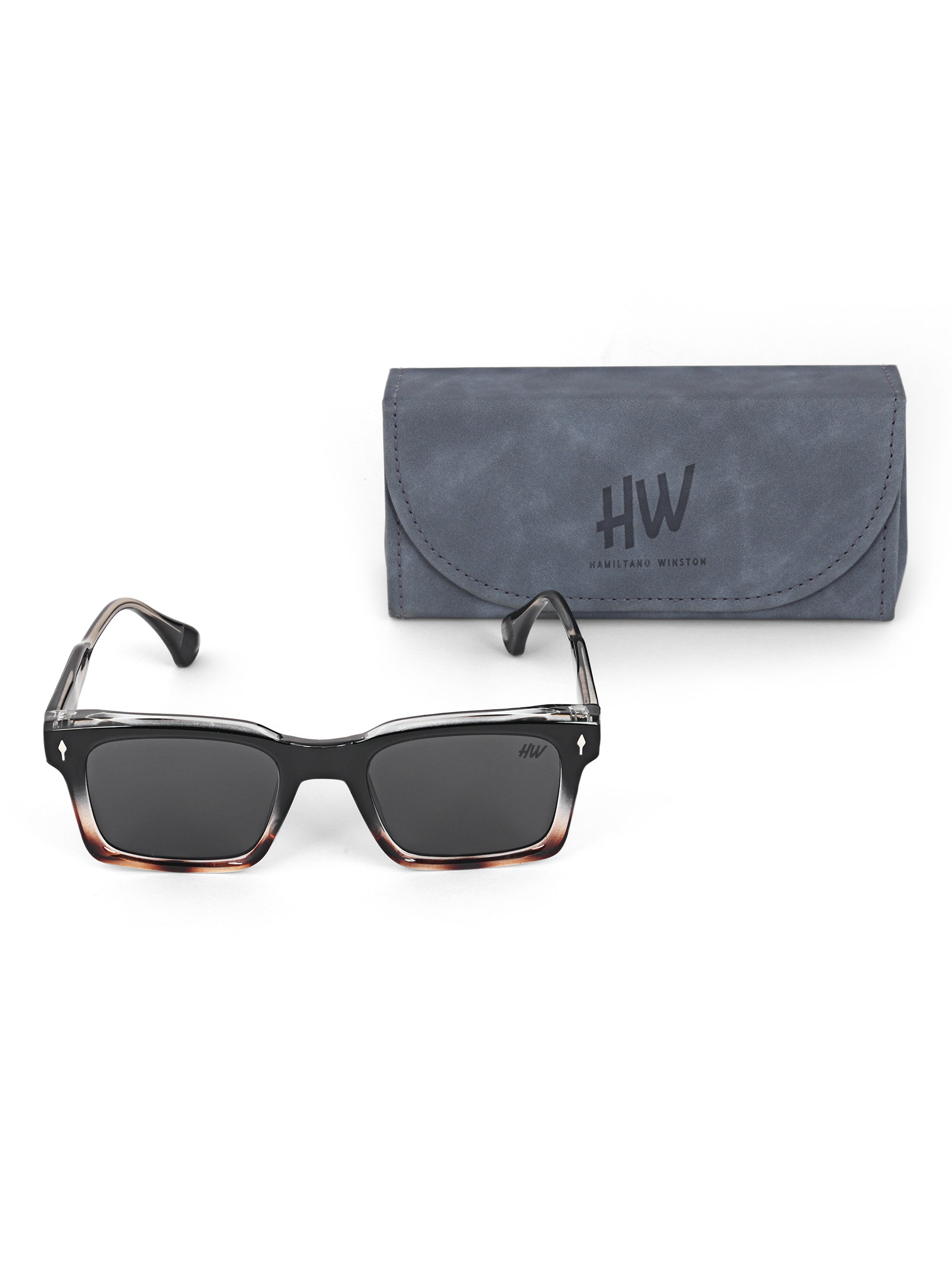 Black leopard wayfarer mens sunglasses