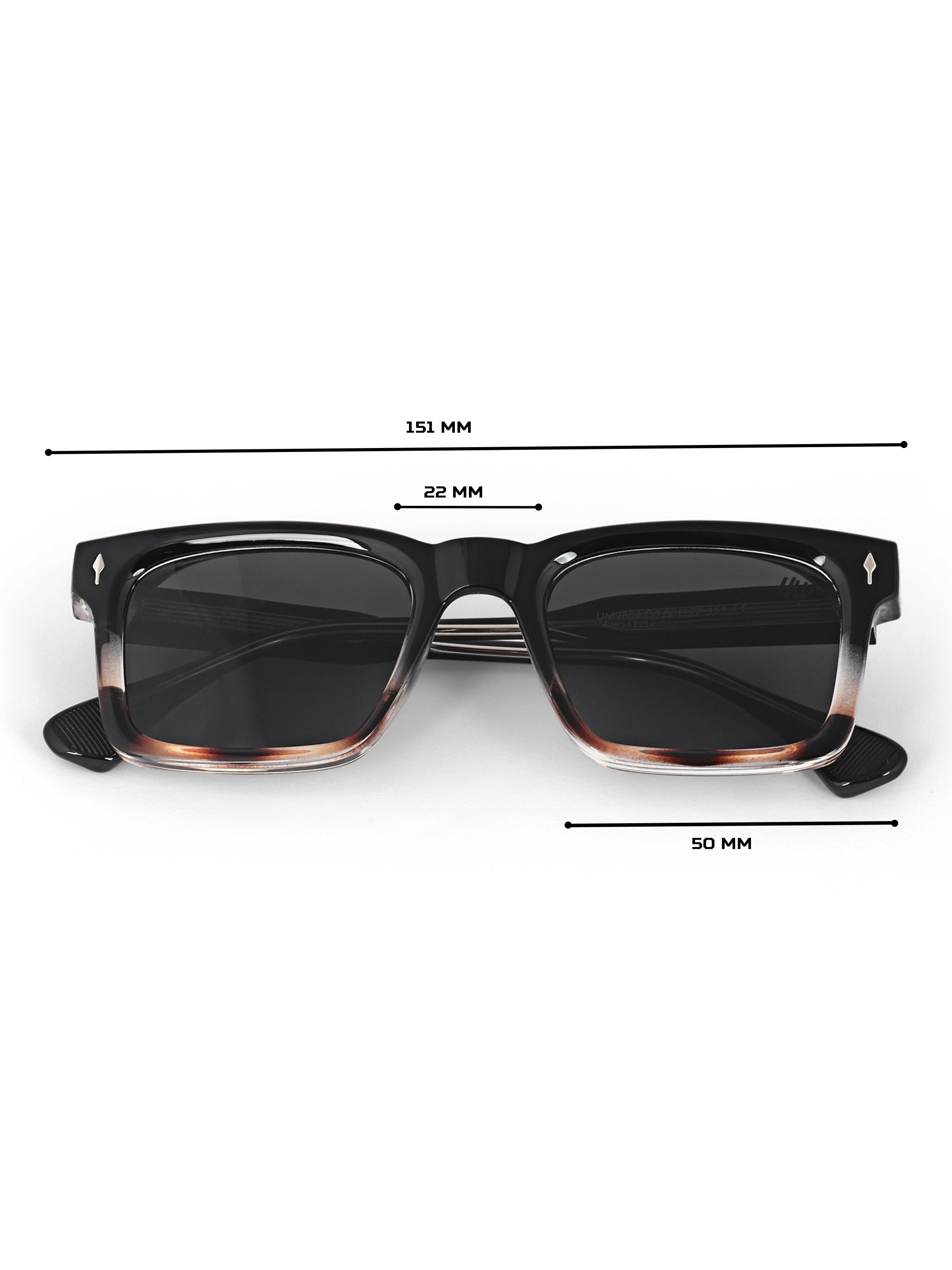 Black leopard wayfarer mens sunglasses