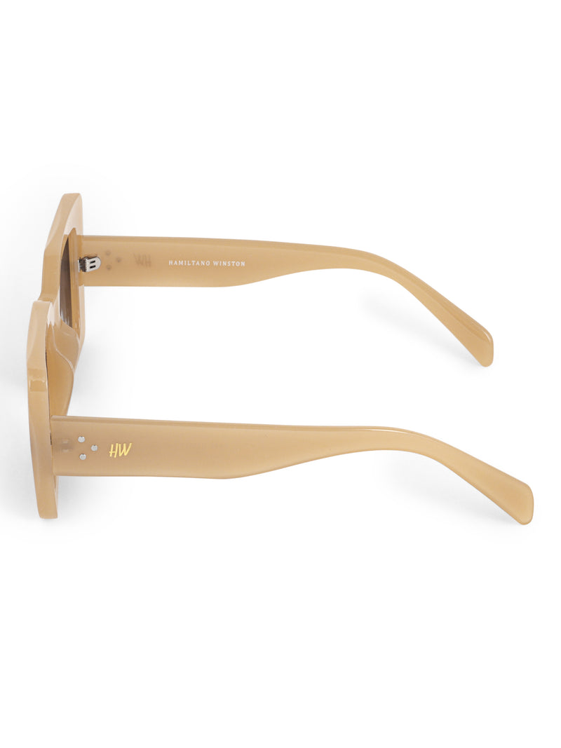 Square peach sunglasses