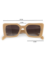 Square peach sunglasses