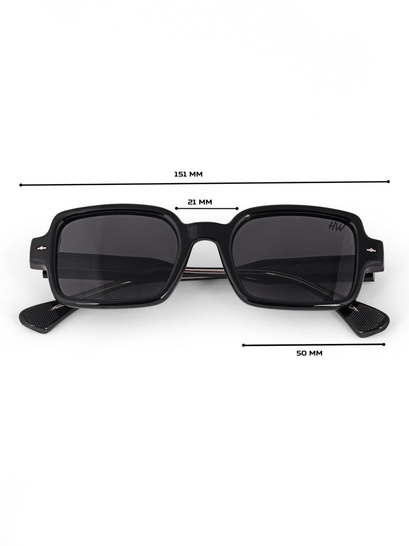 Black wayfarer mens sunglasses