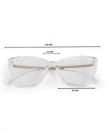 Cateye womens transparent optical