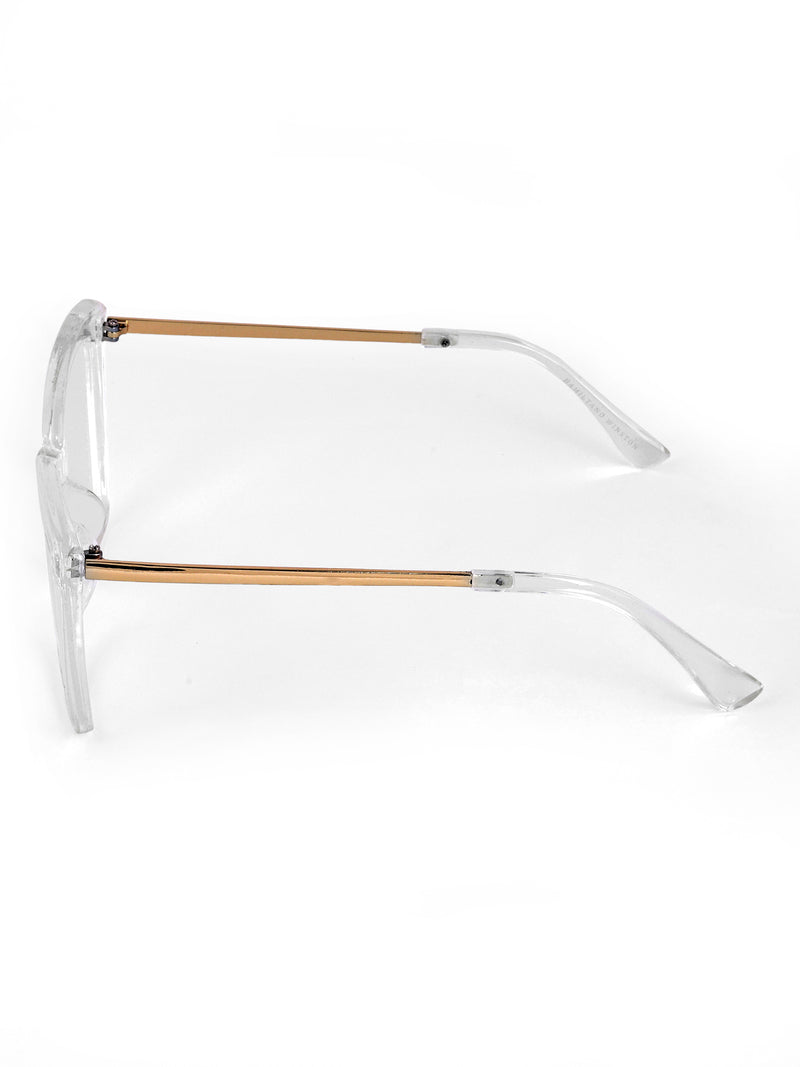 Cateye womens transparent optical