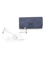 Cateye womens transparent optical