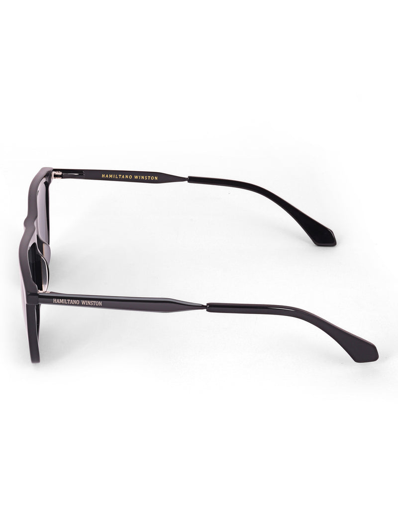 Black wayfarer mens sunglasses