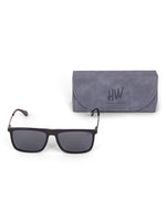 Black wayfarer mens sunglasses
