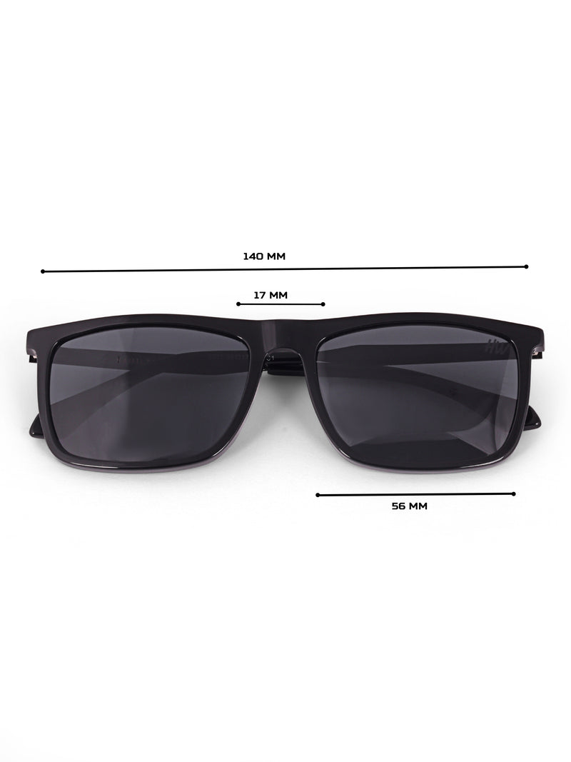 Black wayfarer mens sunglasses