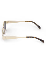 Womens hexagon green sunglasses