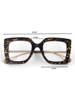 Oversize leopard fashion optical