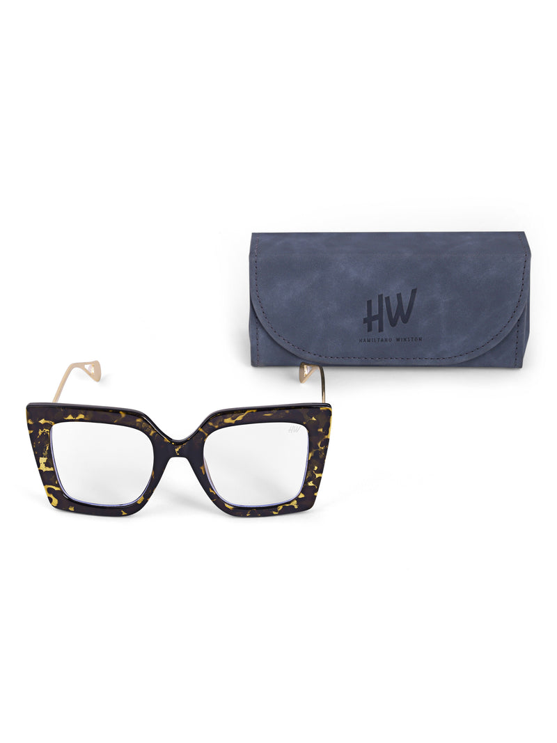 Oversize leopard fashion optical