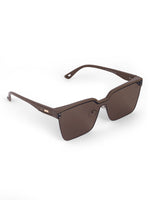 Brown oversize womens sunglasses