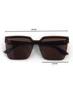 Brown oversize womens sunglasses