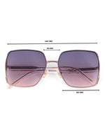 Pink oversize women's sunglasses