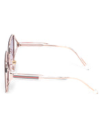Pink oversize women's sunglasses