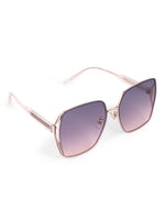 Pink oversize women's sunglasses