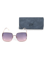 Pink oversize women's sunglasses