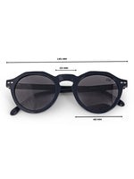 Black round mens sunglasses