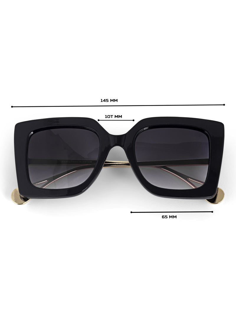 Womens oversize black sunglasses