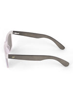 Transparent blue reflector wayfarer sunglasses