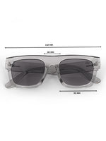 Grey wayfarer mens sunglasses