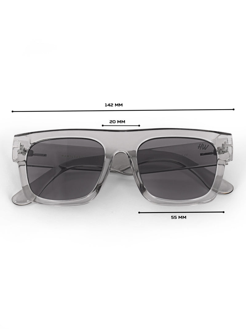 Grey wayfarer mens sunglasses