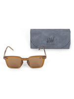Brown wayfarer mens sunglasses