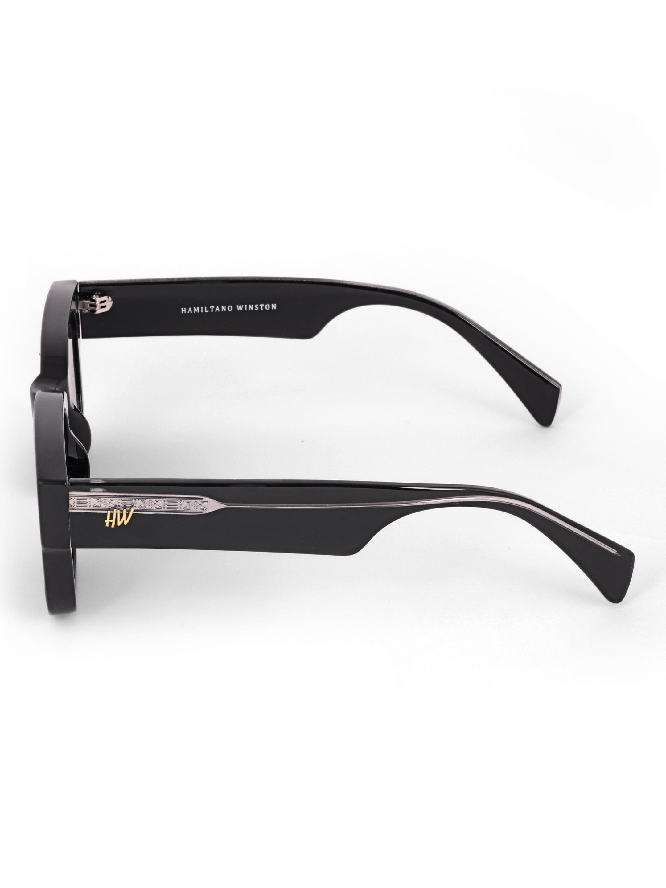 Black wayfarer mens sunglasses